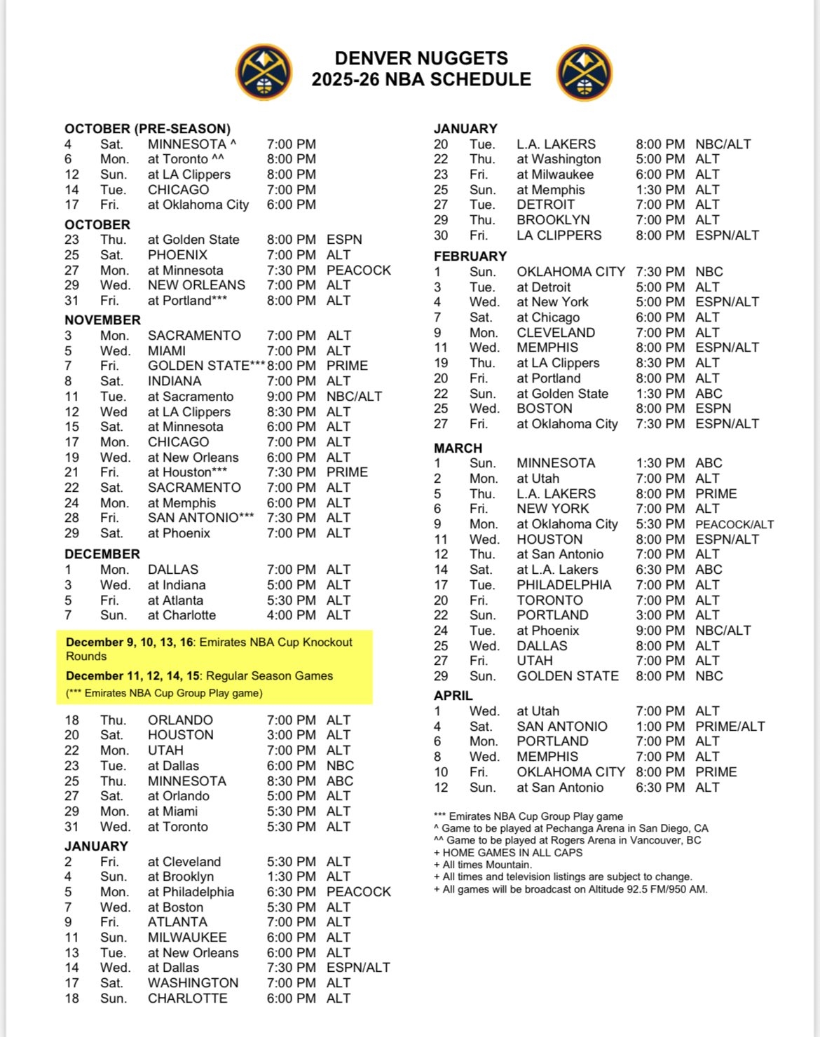 Romi Bean On X Denver Nuggets 2025 2026 Schedule Https t co GQfQzhOR7s X Romi Bean On X Denver Nuggets 2025 2026 Schedule Https t co GQfQzhOR7s X
