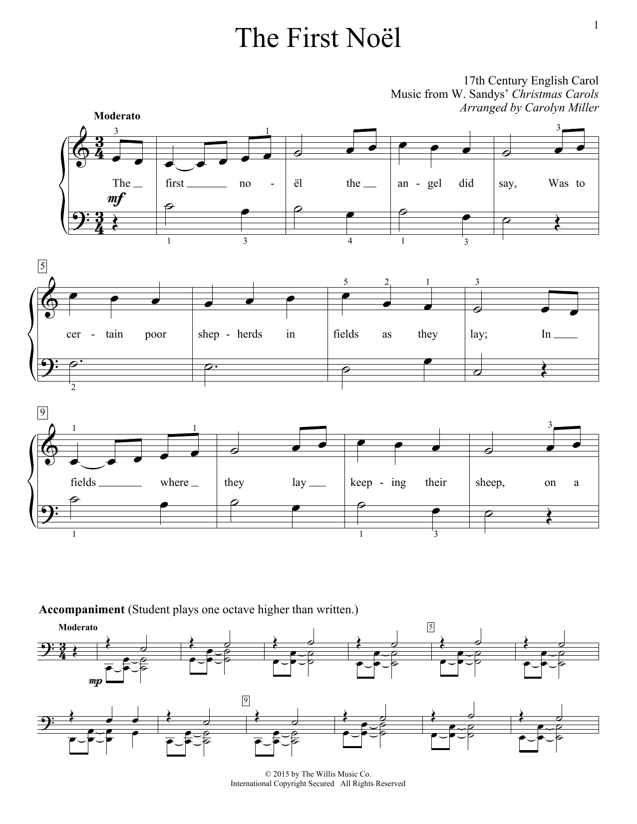 Noel Piano Sheet Music Printable Noel Piano Sheet Music Printable