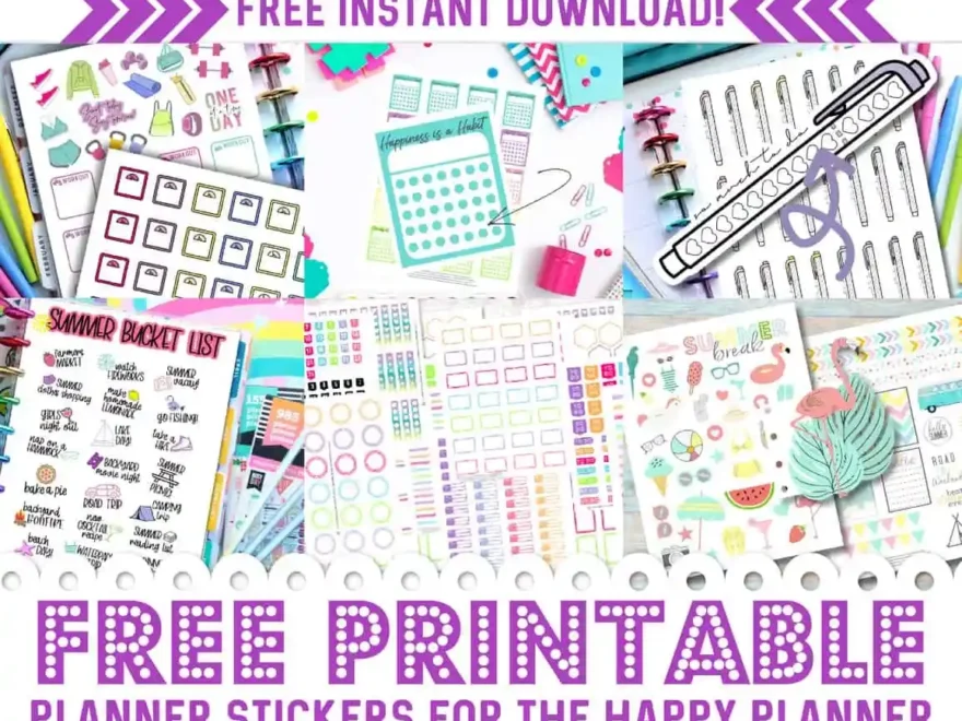 1000 FREE Printable Planner Stickers For Your Happy Planner A Country Girl s Life