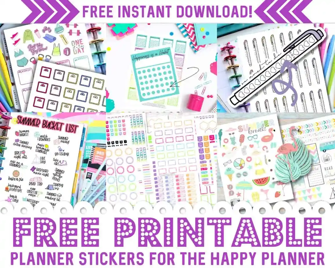 1000 FREE Printable Planner Stickers For Your Happy Planner A Country Girl s Life