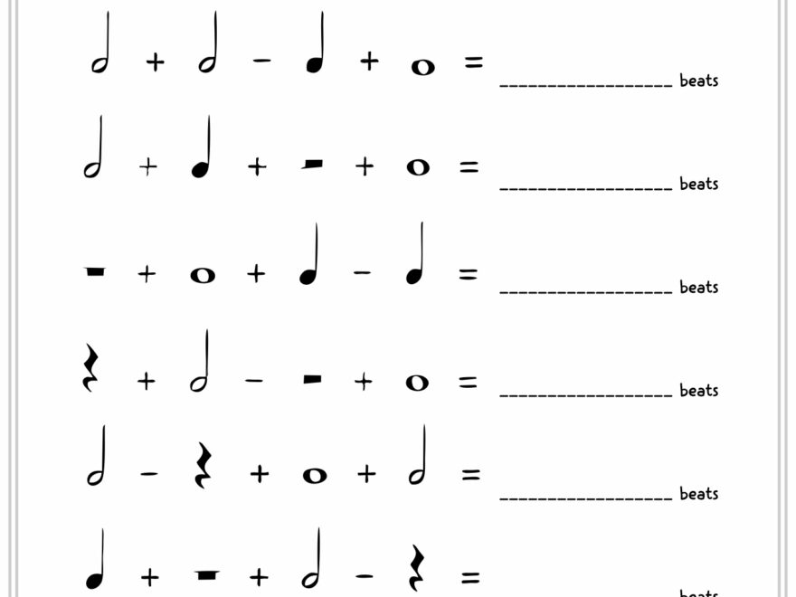 11 Music Theory Worksheets Note Value Free PDF At Worksheeto Worksheets Library
