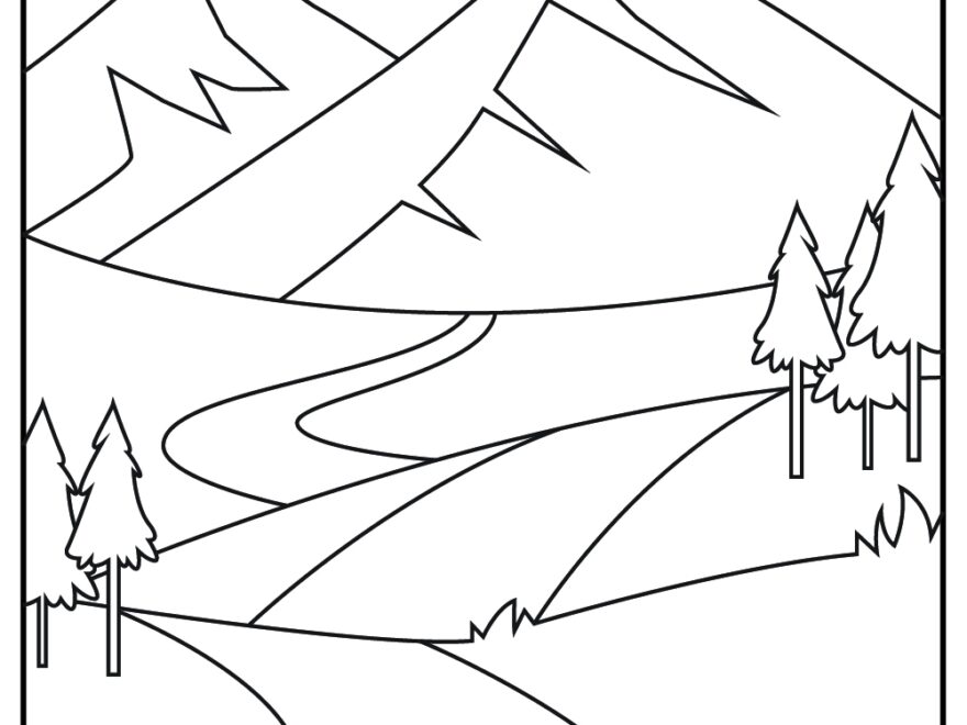 15 Mountains Coloring Pages 100 Free Printables