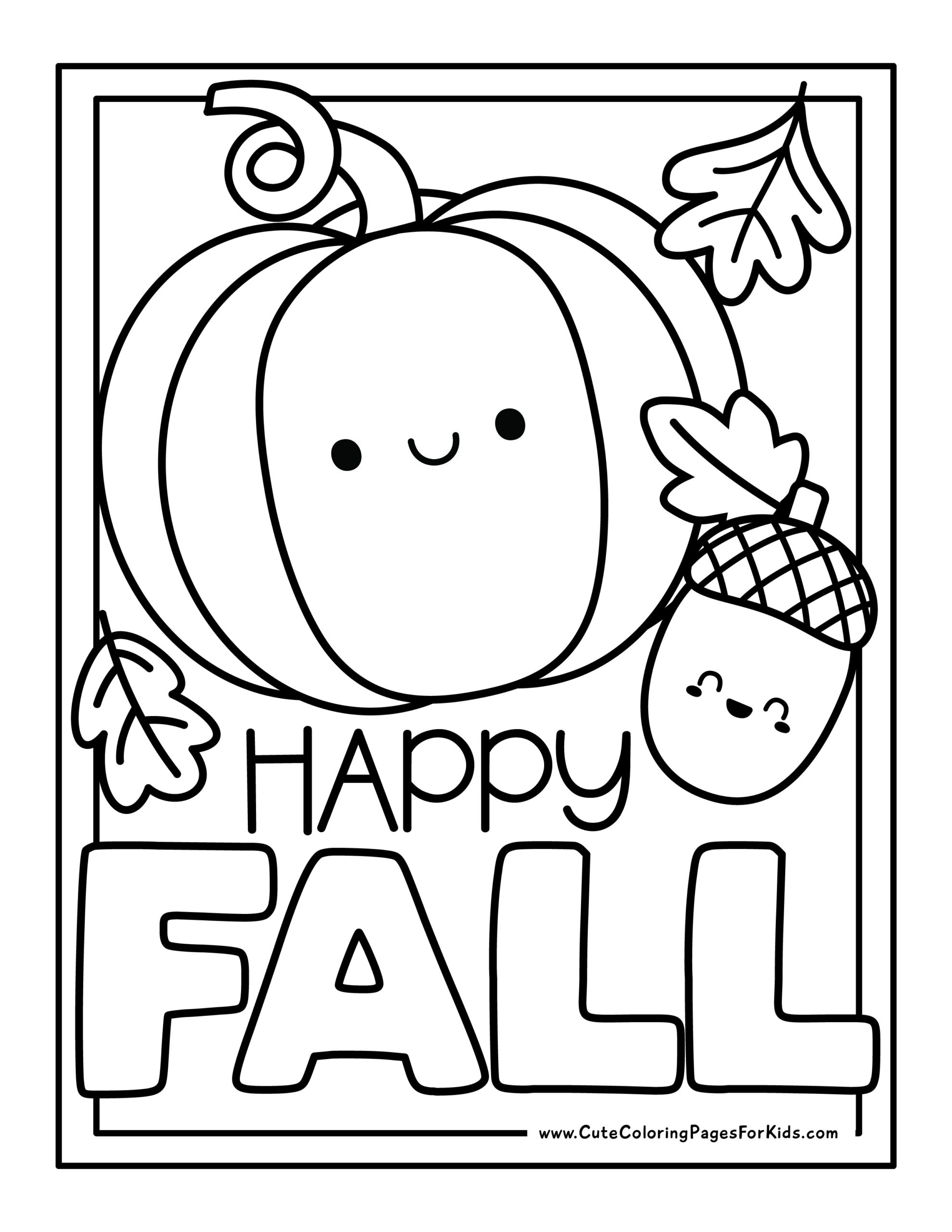 Fall Coloring Sheets Printable Free