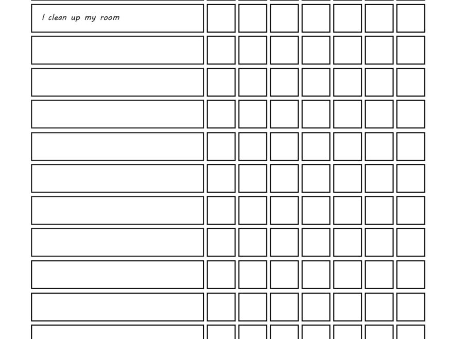 19 Printable Behavior Chart Templates for Kids TemplateLab