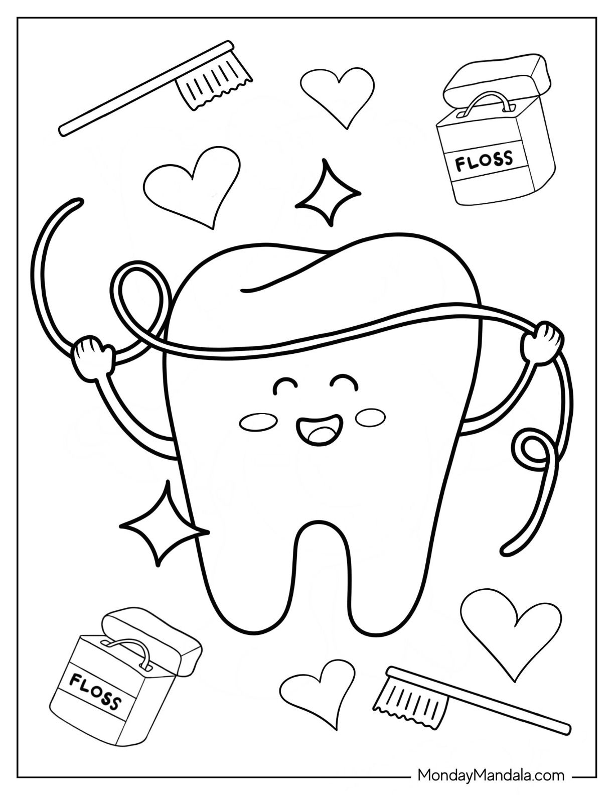 20 Dentist Coloring Pages Free PDF Printables 