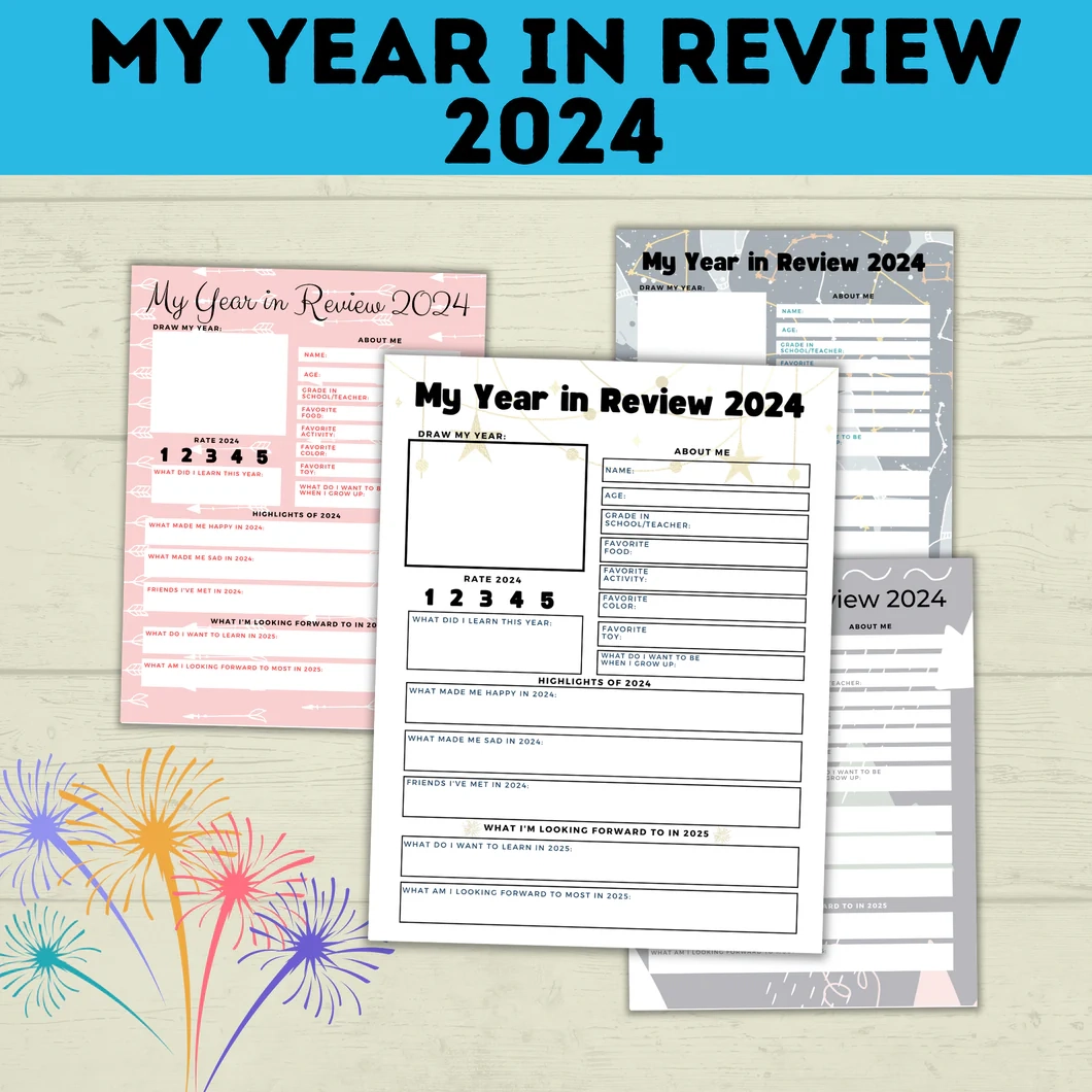 New Years Resolution Printable Study Guide