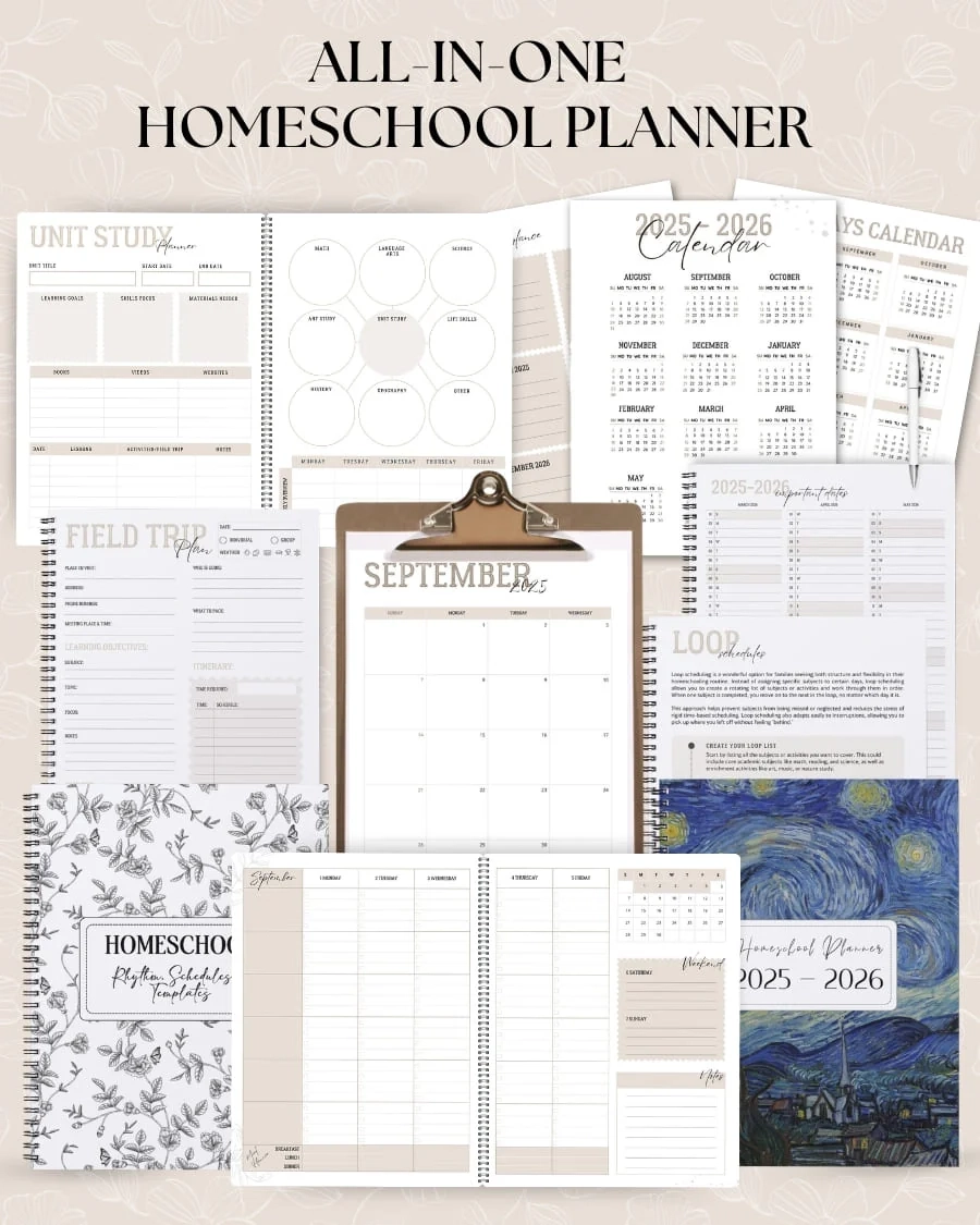 Homeschool Planner Printable 2026