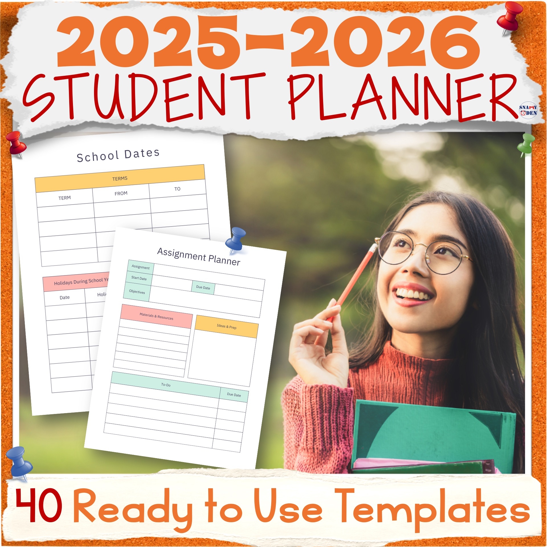 2025 2026 Student Planner Printable Planning Templates Students Plan Book Binder Made By Teachers