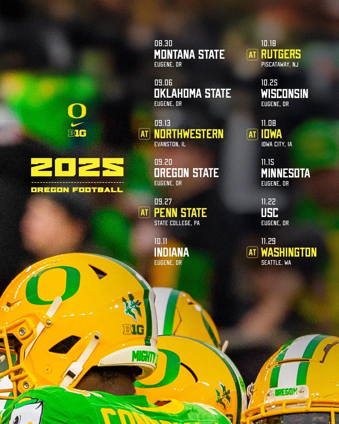2025 Schedule R ducks