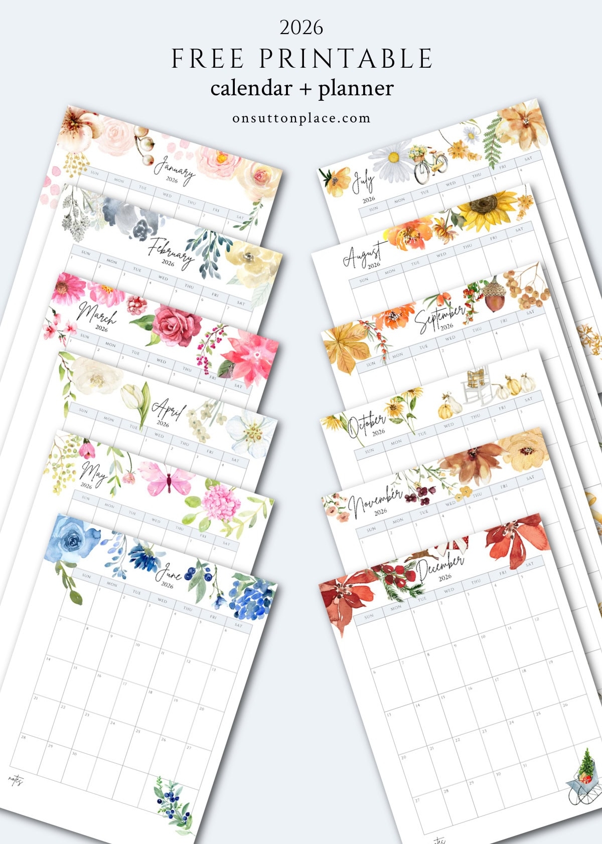 Planner Pages Printable 2026