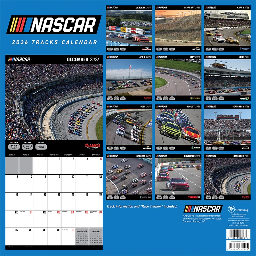 2026 Printable Racing Car Schedules