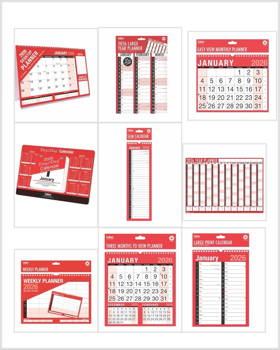 2026 Wall Calendar Slim Large Month To View Planner Easy View Calendar Tallon EBay