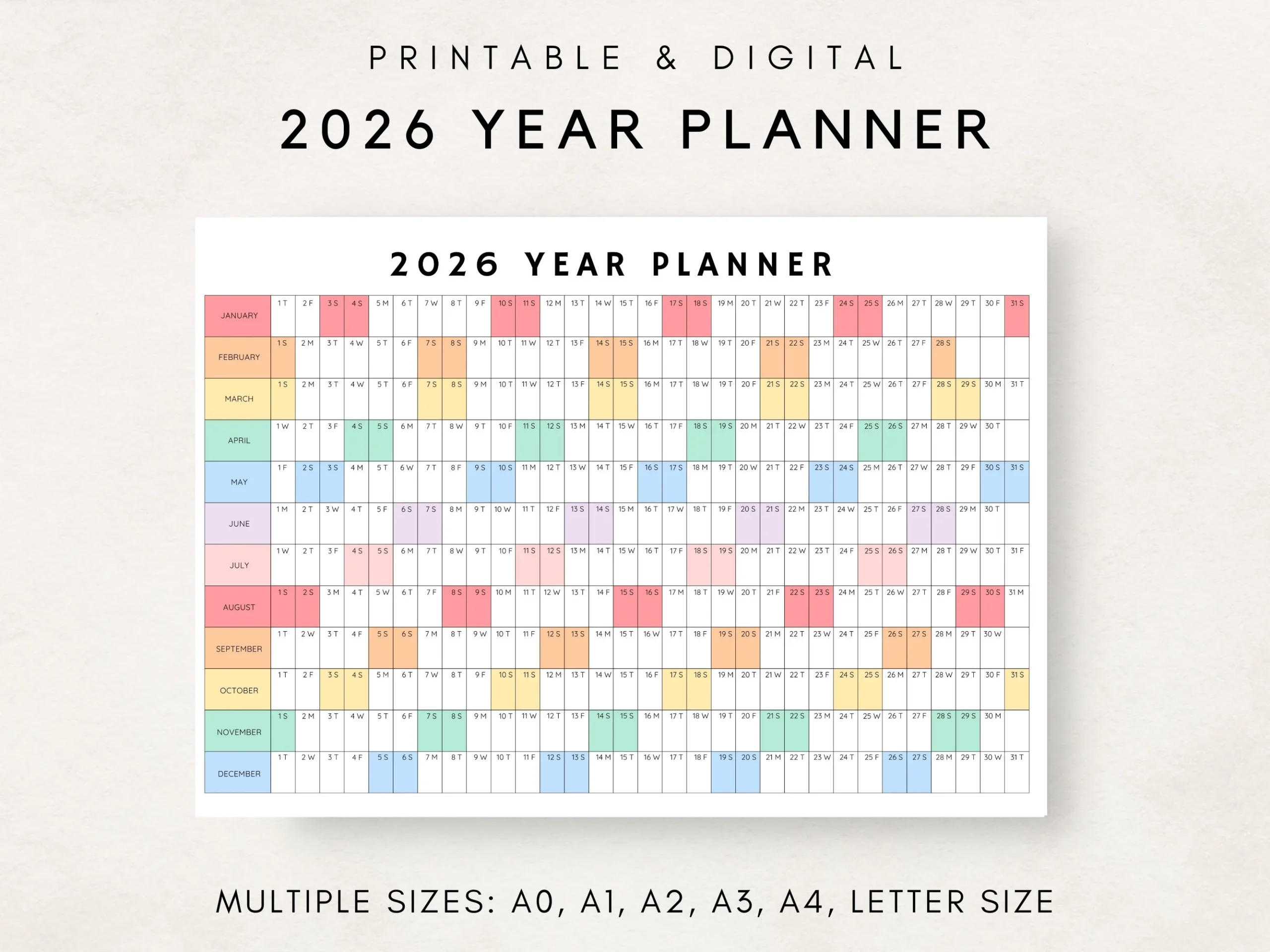 2026 Yearly Planner 2026 Year Planner Printable Yearly Planning Calendar 2026 Agenda Yearly Wall Calendar Year At A Glance 2026 Plan Etsy 2026 Yearly Planner 2026 Year Planner Printable Yearly Planning Calendar 2026 Agenda Yearly Wall Calendar Year At A Glance 2026 Plan Etsy