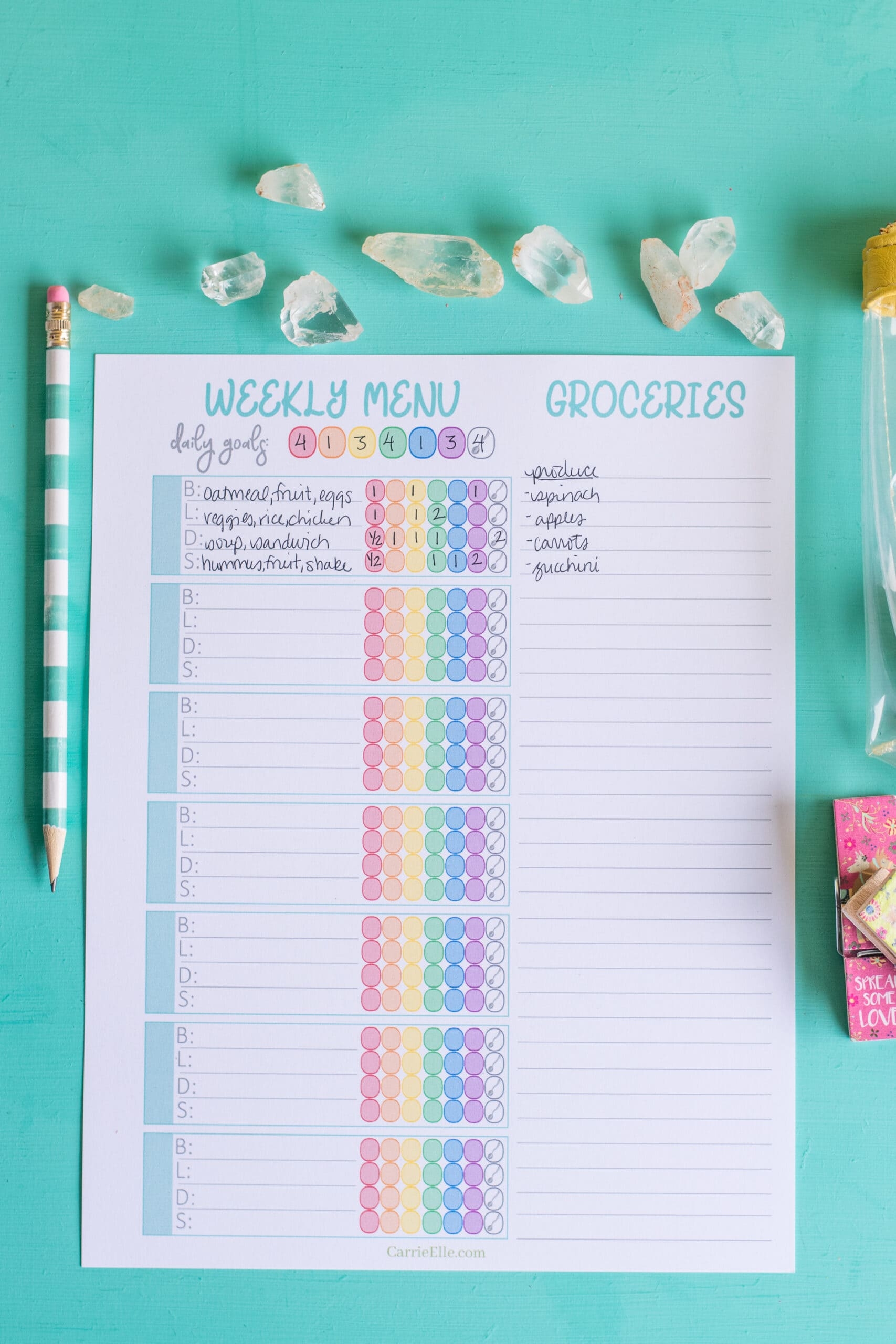 Printable 21 Day Fix Tally Sheets Printable 21 Day Fix Tally Sheets