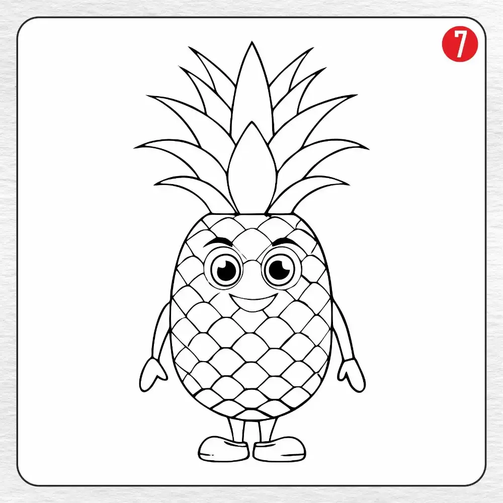 24 Pineapple Coloring Pages Free PDF To Print Woo Coloring