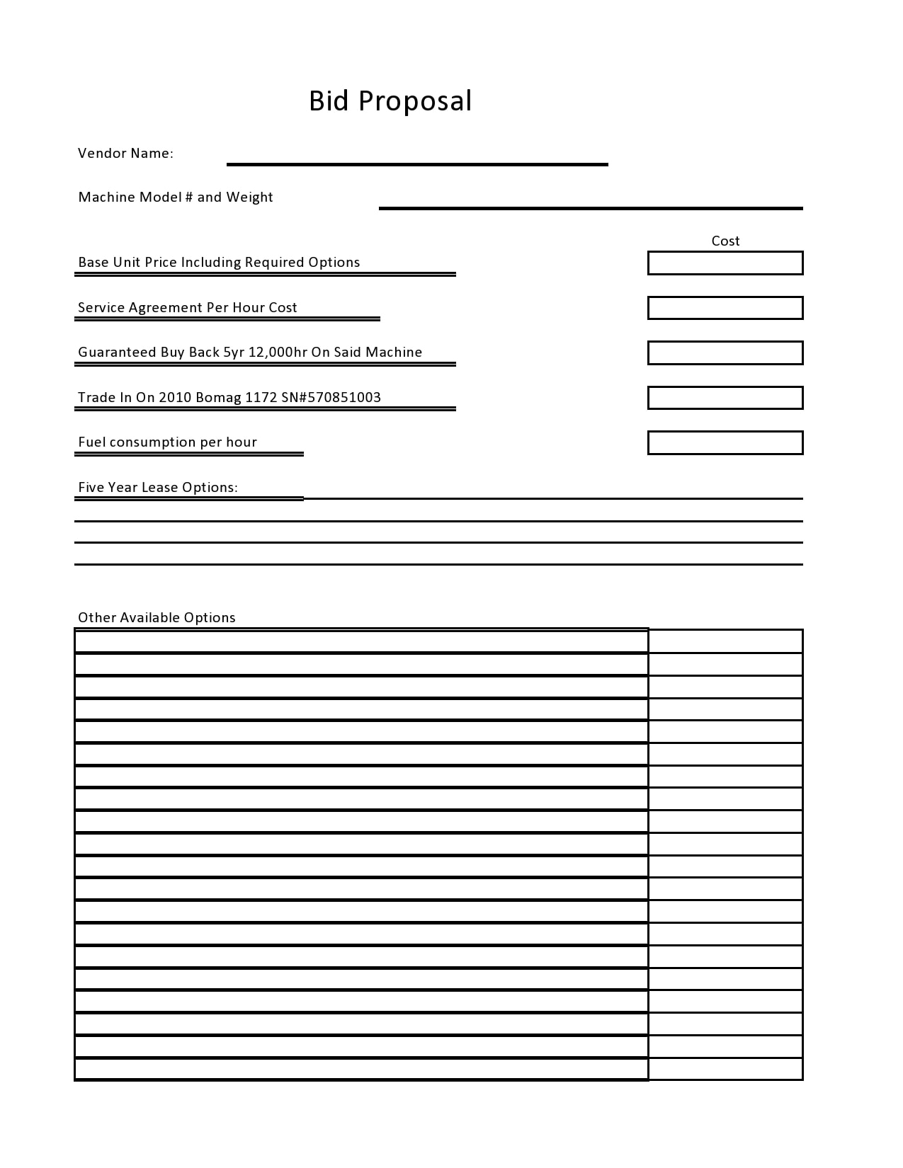 28 Free Bid Proposal Templates Forms TemplateArchive 28 Free Bid Proposal Templates Forms TemplateArchive