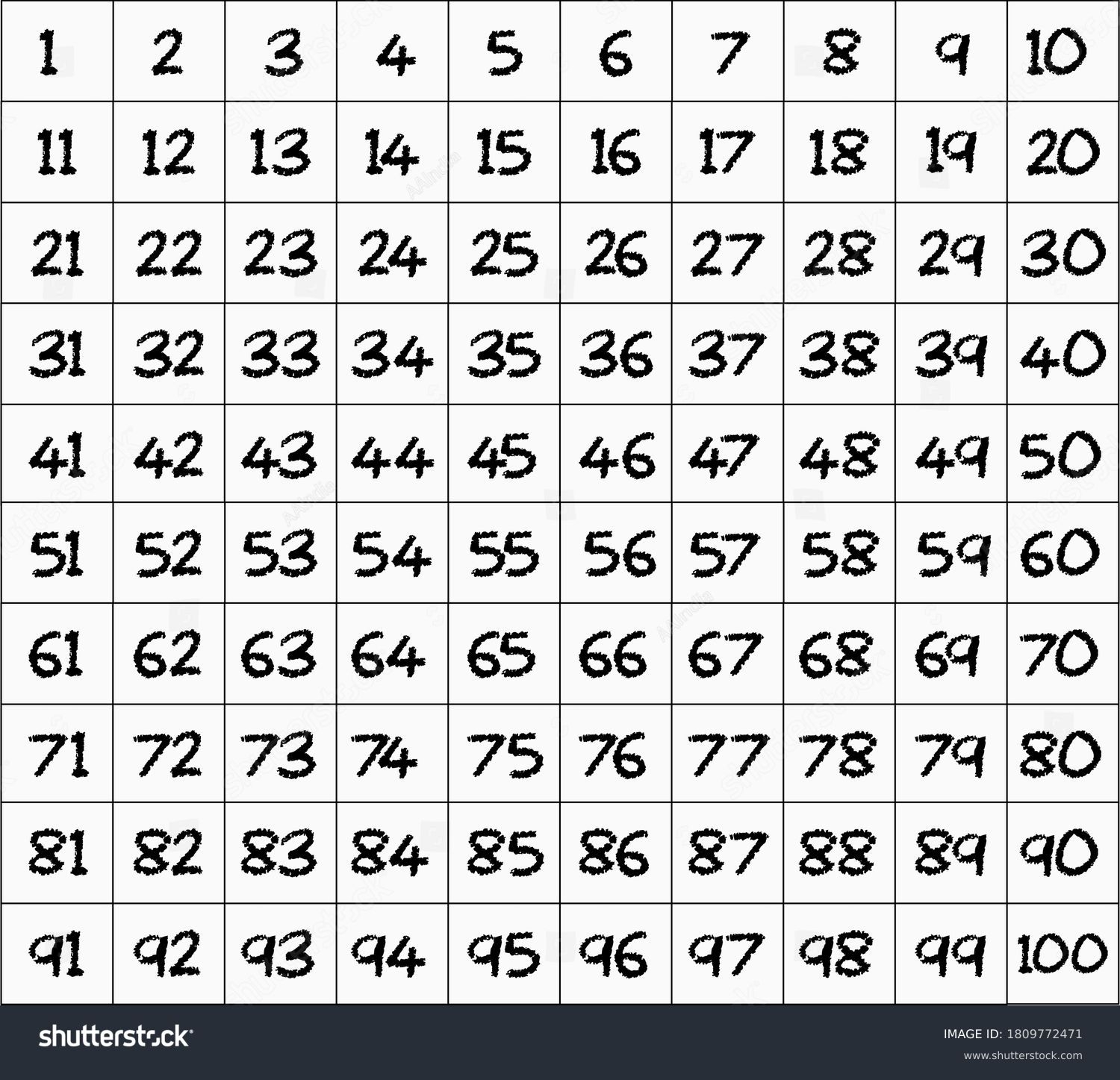 1 To 69 Printable List