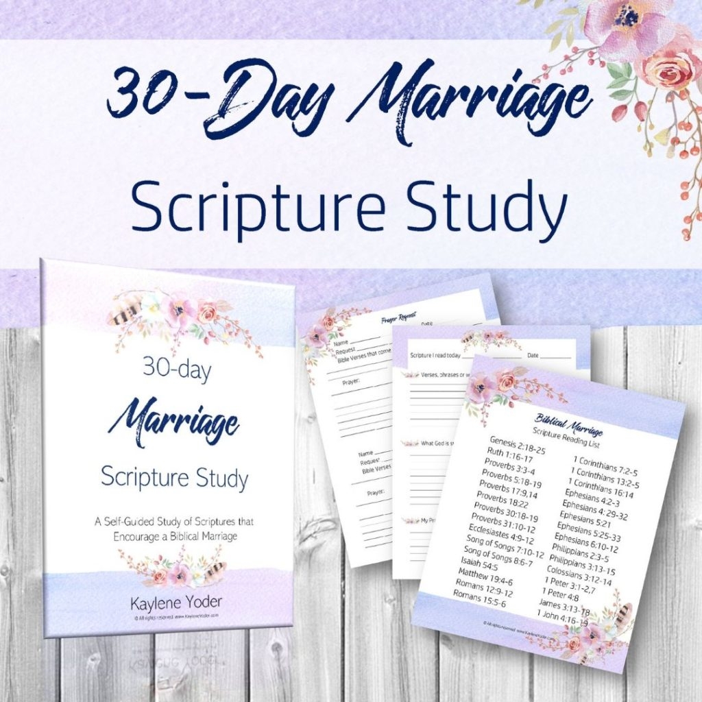 Marriage Bible Study Guide Printable