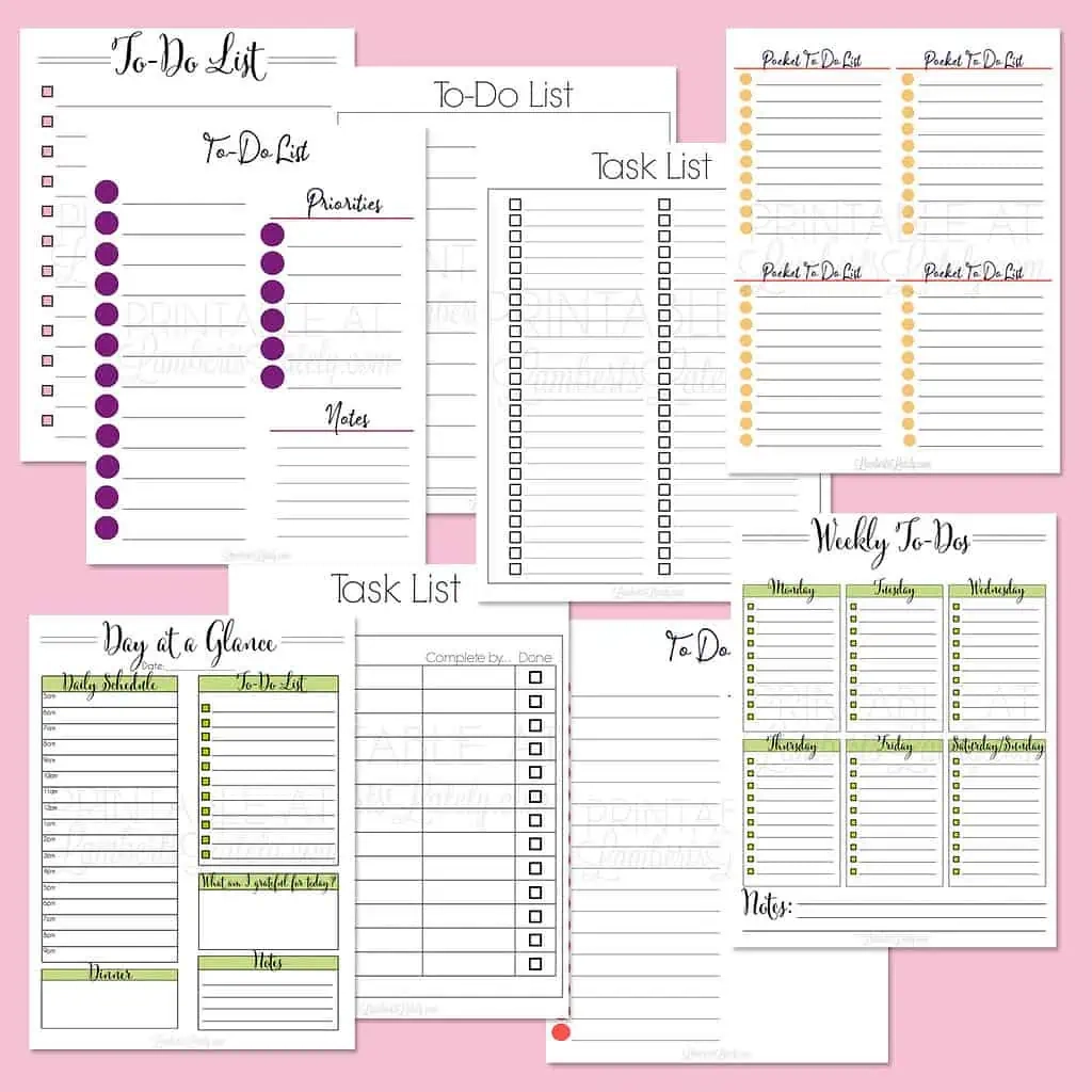 33 Free Printable To Do List Templates Lamberts Lately