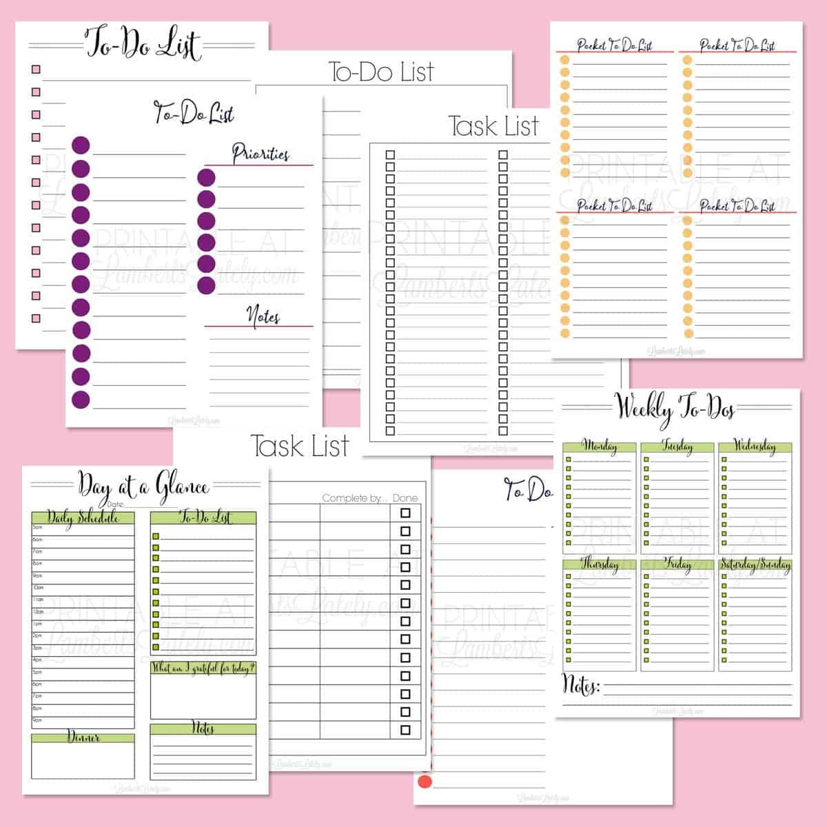 Free Printable Daily List Free Printable Daily List