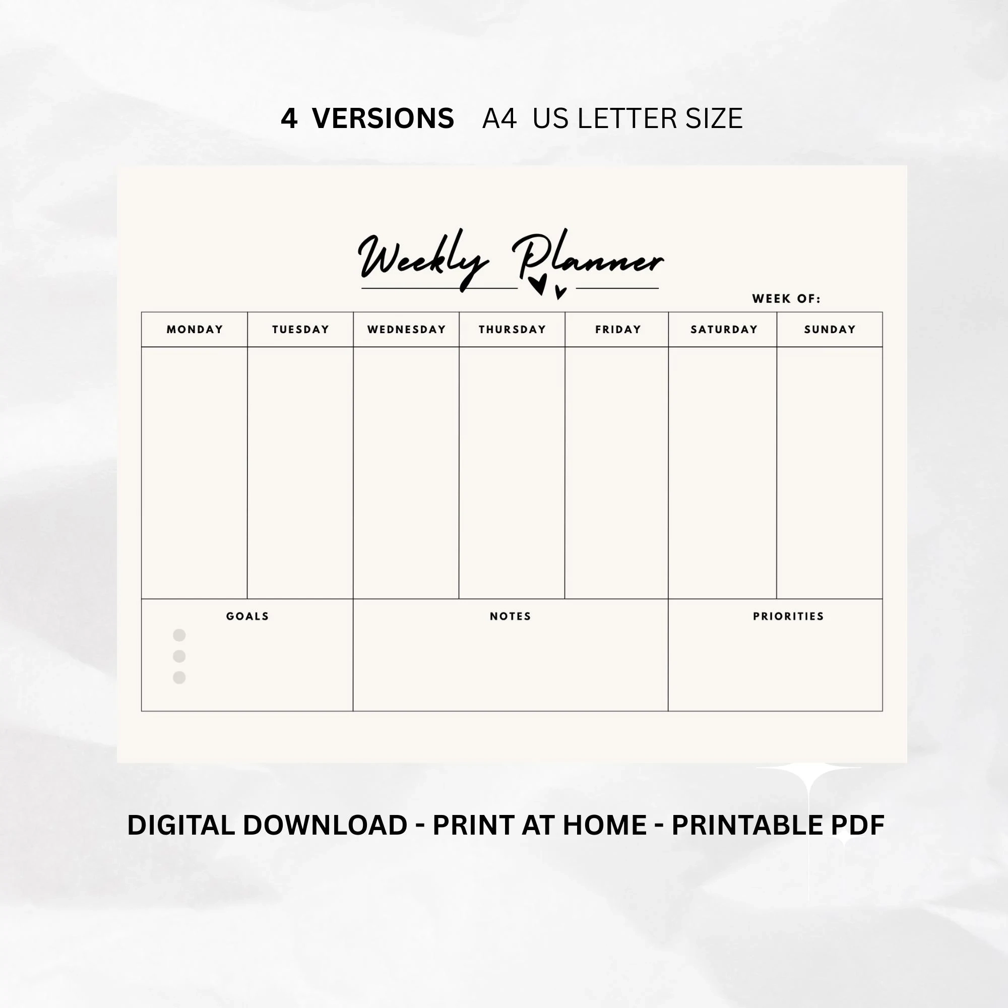 4 Person Planner Etsy