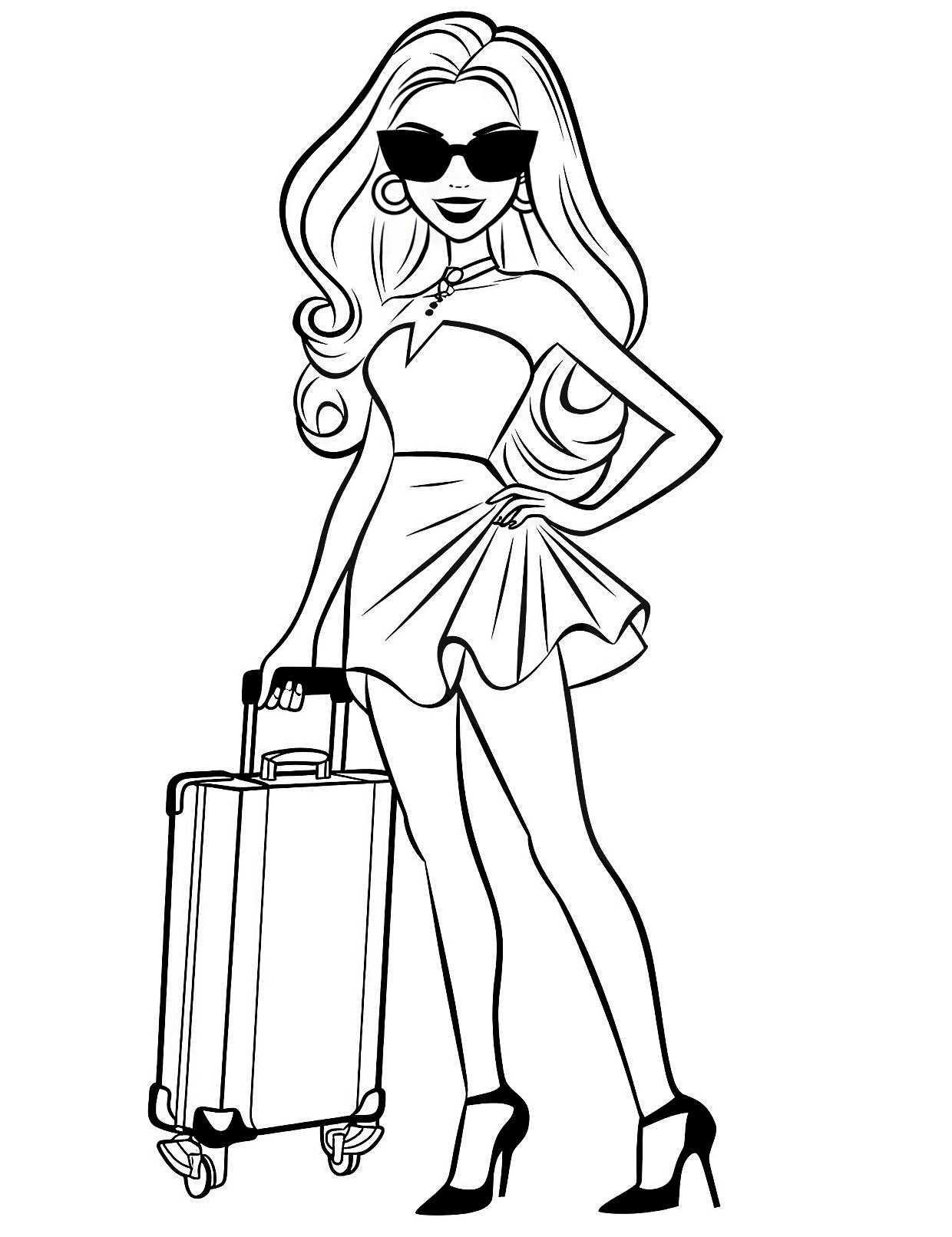 Barbie Free Printable Coloring Sheet Dreamhouse