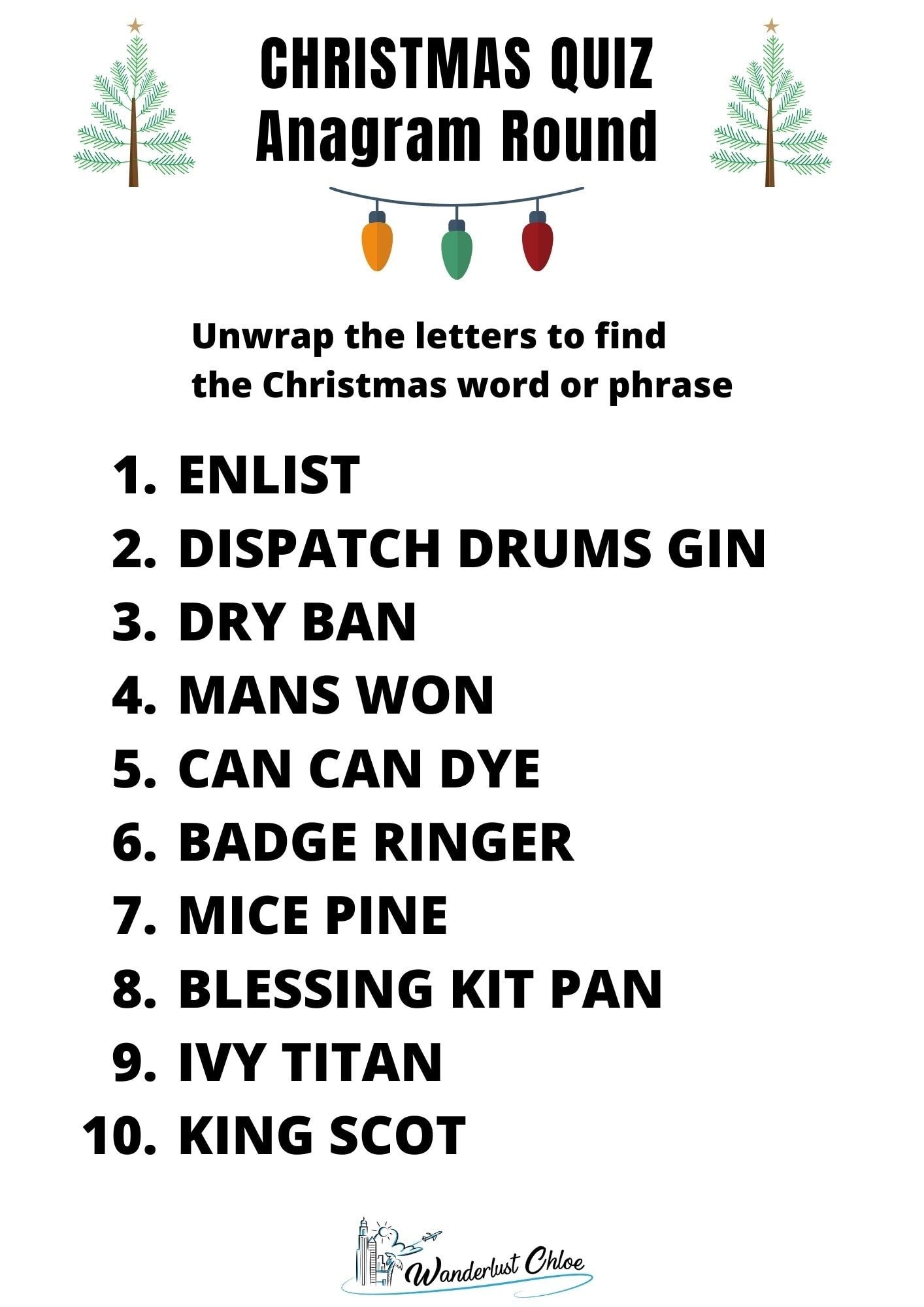 Free Printable Christmas Picture Quiz Free Printable Christmas Picture Quiz