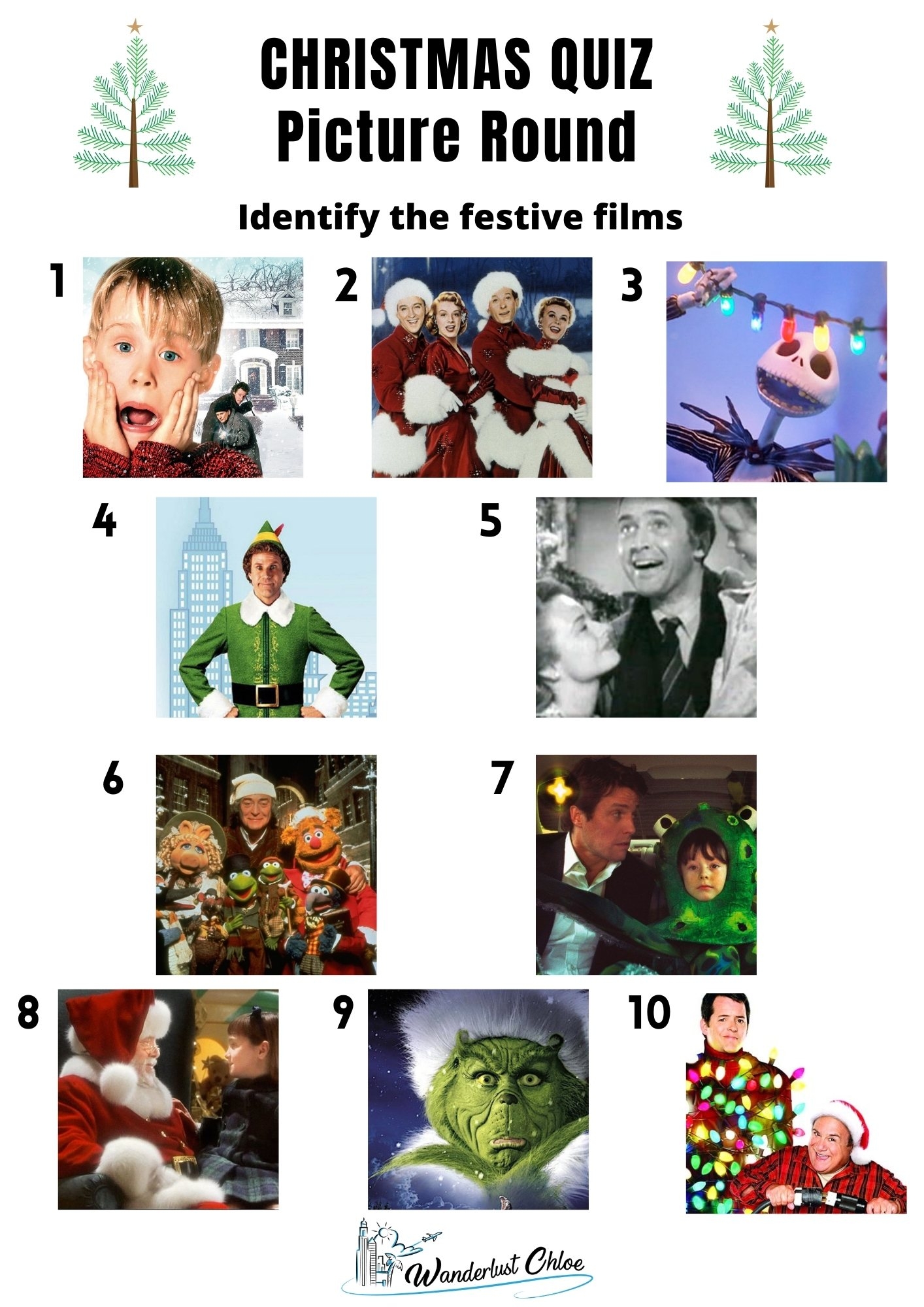 Printable Movie Scene Quiz
