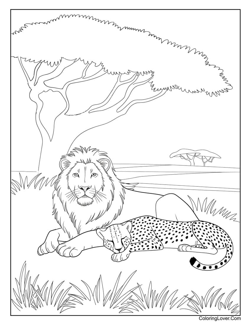 54 Lion Coloring Pages Free Printables For All Ages  54 Lion Coloring Pages Free Printables For All Ages