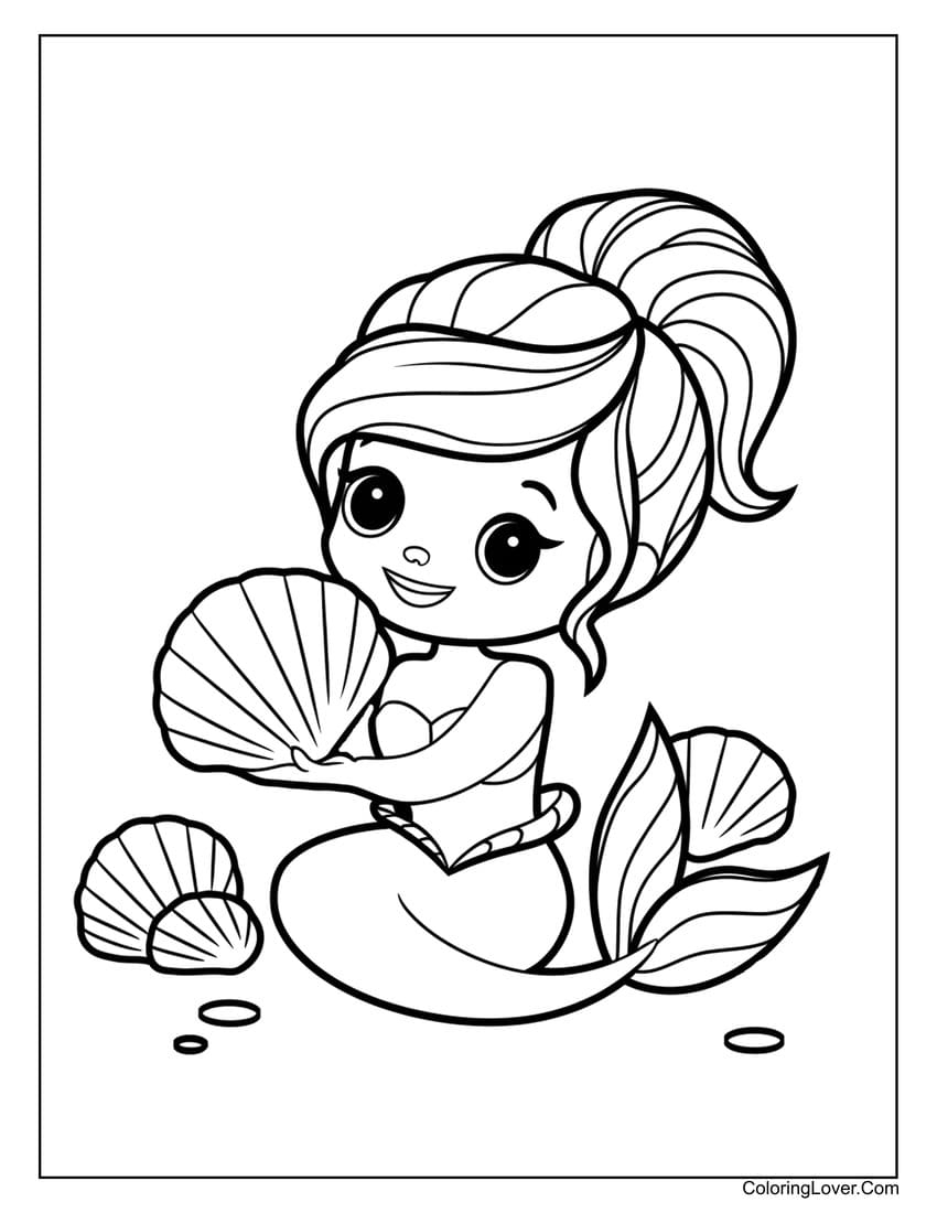 Printable Coloring Sheets Mermaids