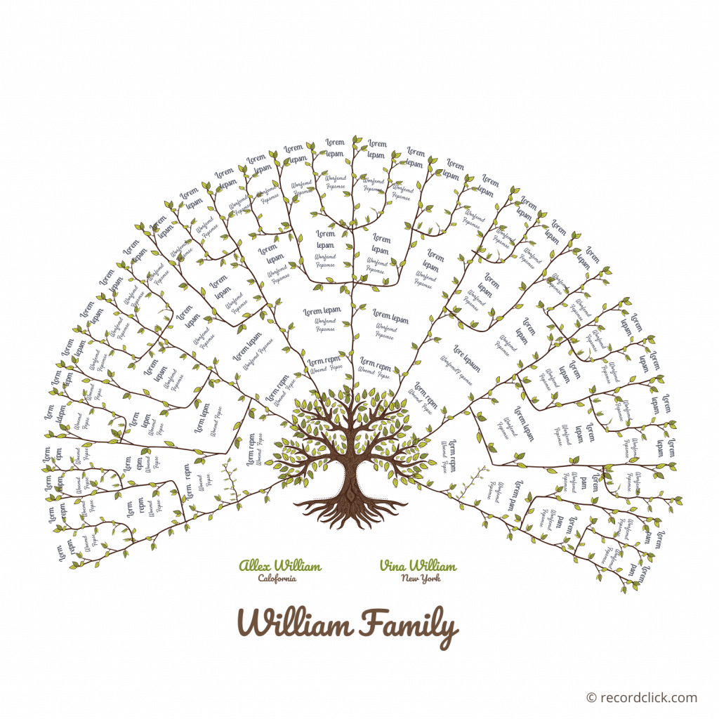 Free Printable Family Tree Chart Template