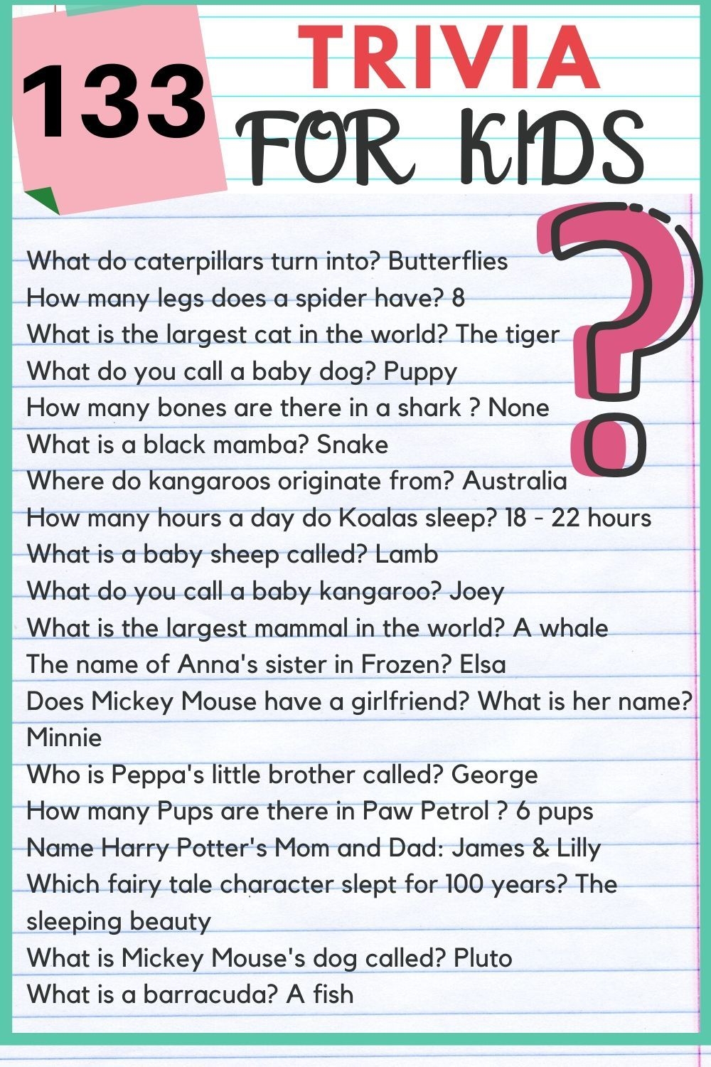 7 Trivia For Kids Ideas Fun Trivia Questions Trivia Questions For Kids Fun Quiz Questions