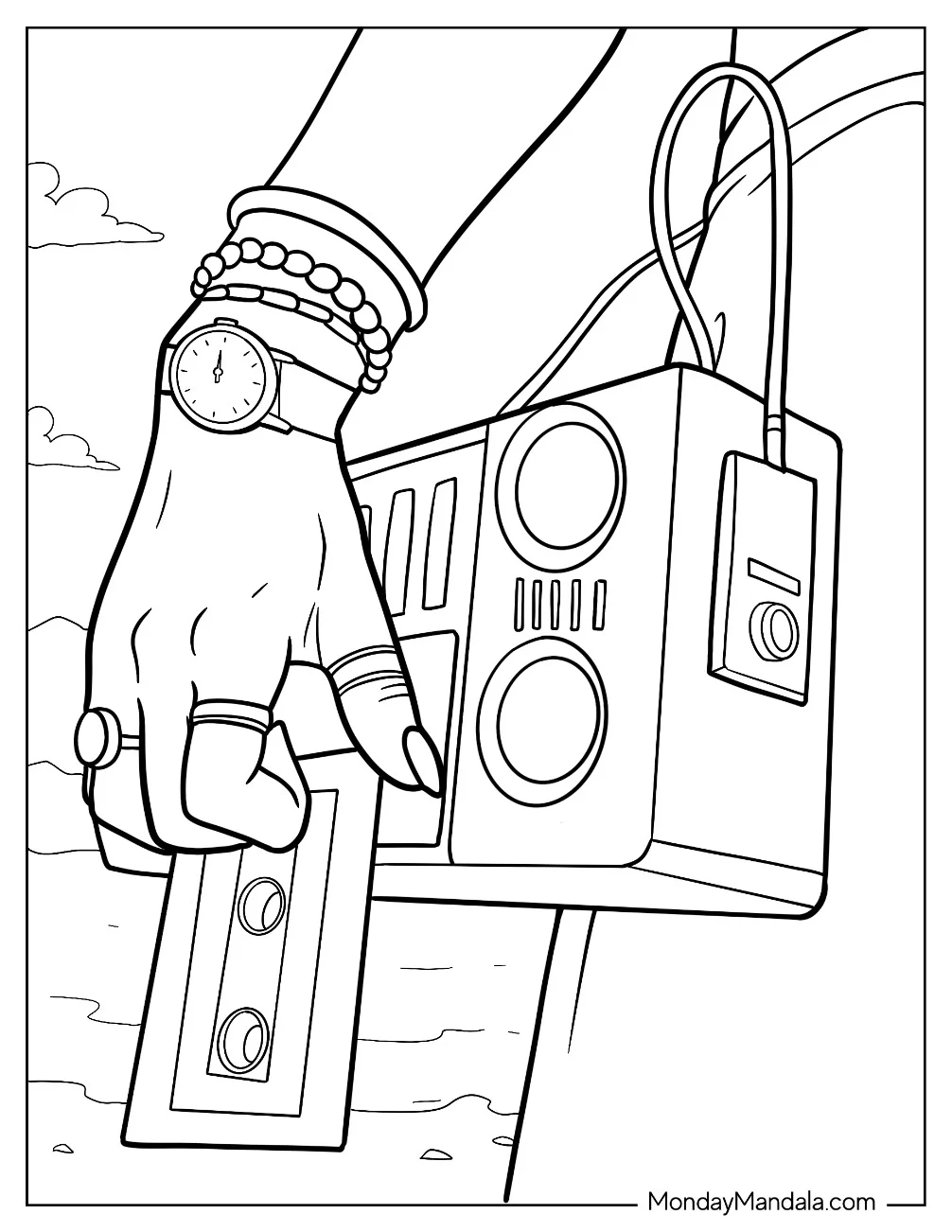80s Coloring Sheets Printable