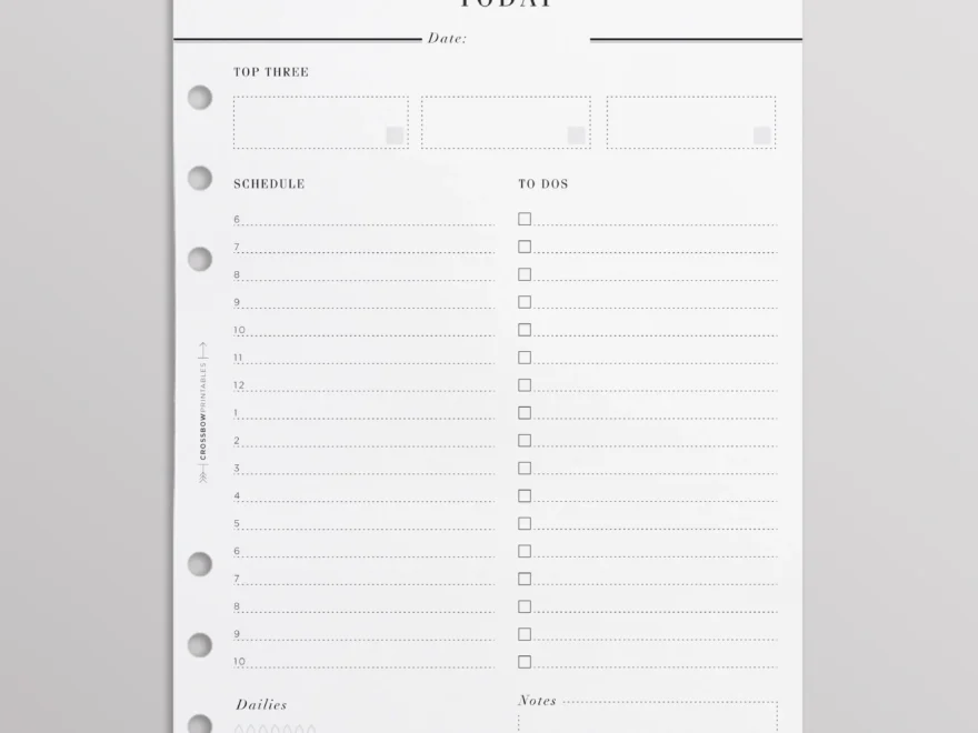 A5 Planner Starter Kit For 6 Ring Planners Crossbow Planner Co