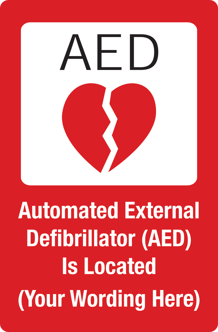 AED Location Signs Allstate Sign Plaque