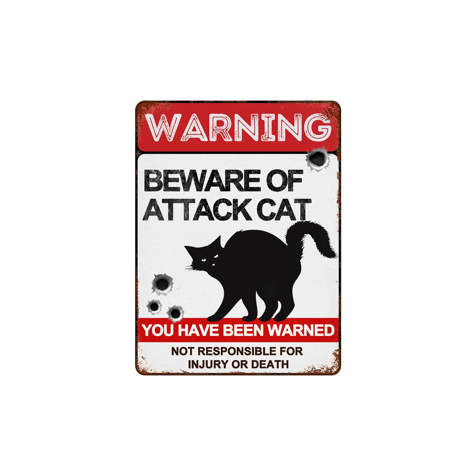 Amazon BAIWIFE Beware Of Cat Signs 8 x12 Vintage Metal Warning Signs About Cat Activity Areas For Outdoor Fences Yards Forest Scenic Area Patio Lawn Garden Amazon BAIWIFE Beware Of Cat Signs 8 x12 Vintage Metal Warning Signs About Cat Activity Areas For Outdoor Fences Yards Forest Scenic Area Patio Lawn Garden