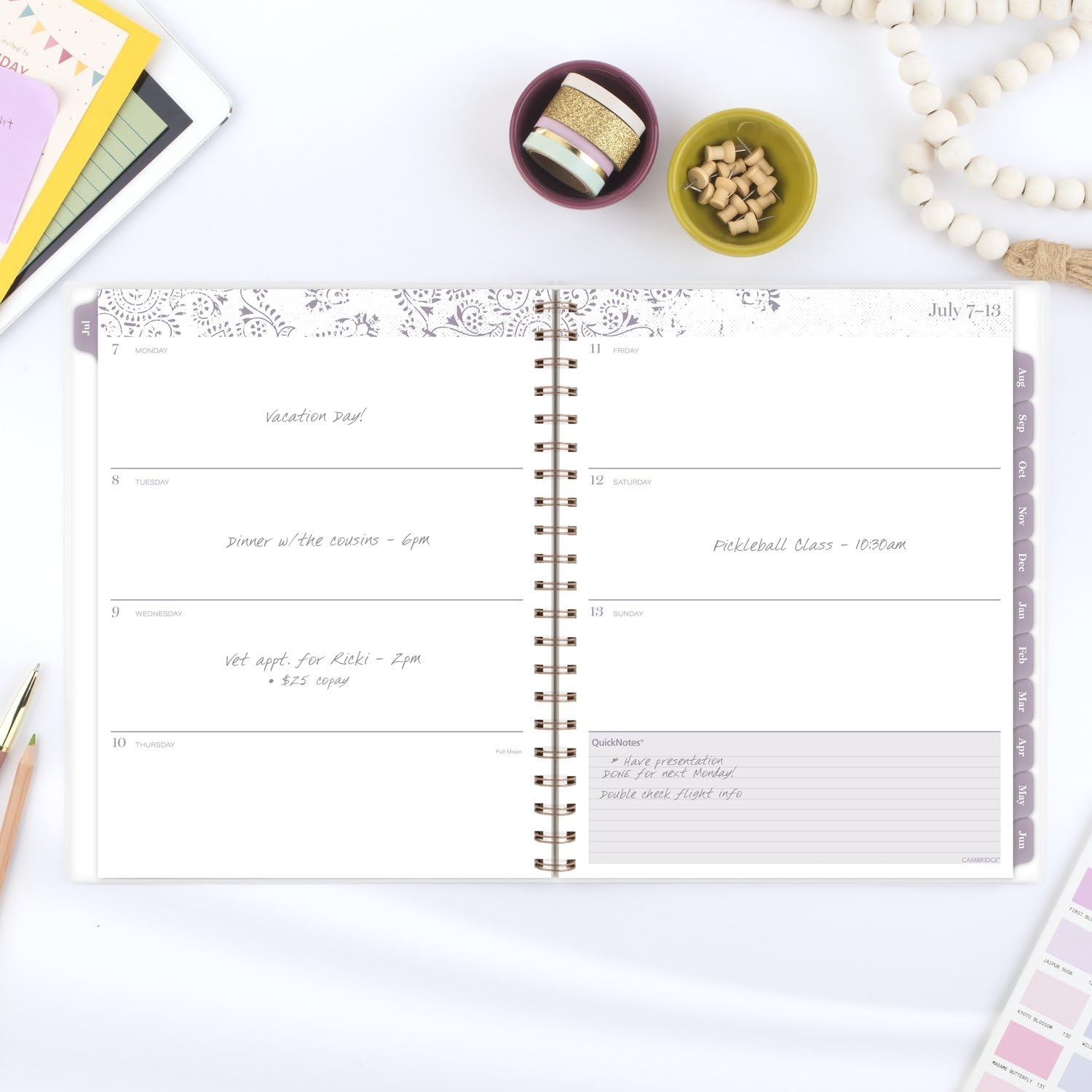 Amazon Cambridge Planner 2025 2026 Academic Weekly Monthly 8 1 2 X 11 Large Monthly Tabs Flexible Cover Madison 1737 901A Office Products