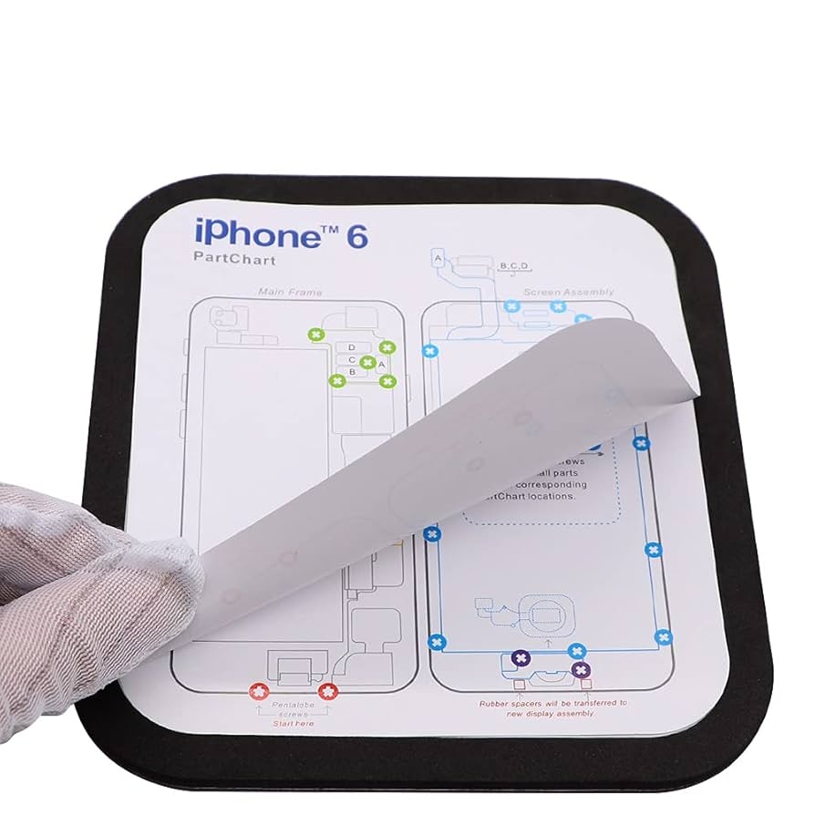 Amazon DIYPHONE 31 In 1 Magnetic Screw Mat Phone Repair Work Guide Chart New Part Chart Magnetic Screw Mat Maps Guide Pad For IPhone 6 15 Pro Max LCD Screen Assembly Assistant Tool 