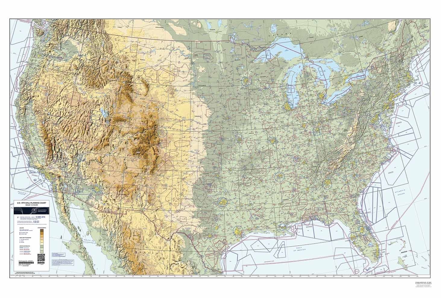 Amazon FAA Chart U S VFR Wall Planning Chart Folded VFRWPC Current Edition Electronics