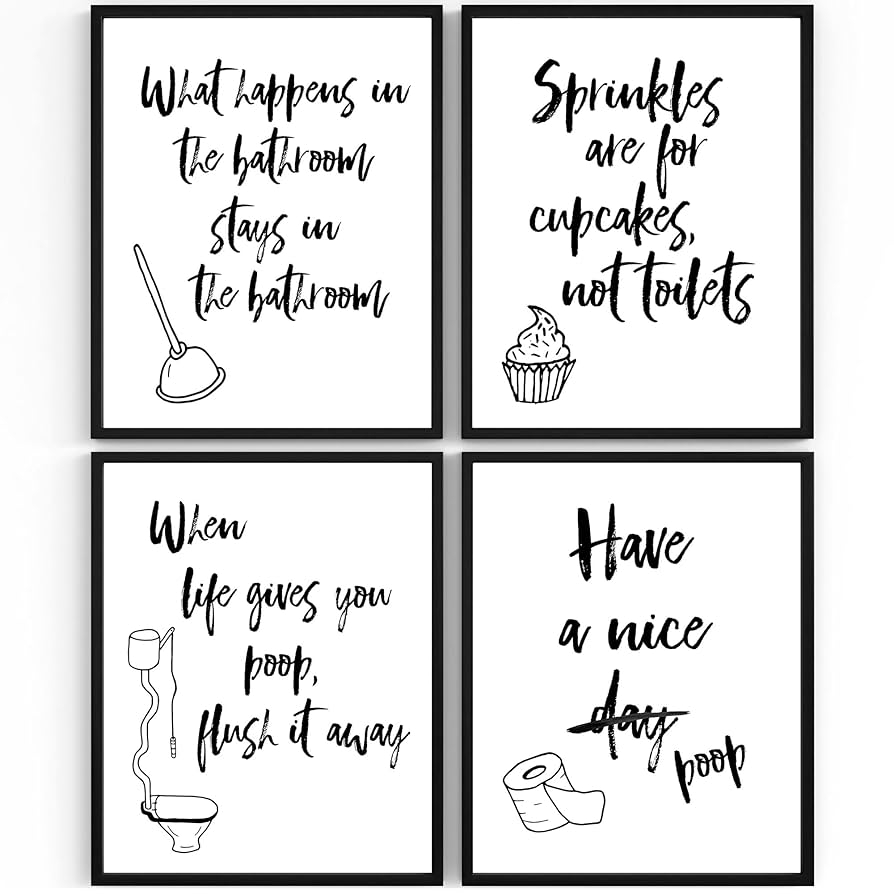 Funny Printable Bathroom Signs