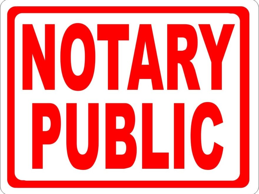 Amazon Notary Public Sign 18x24 Metal Made In USA Notaries Business Office Products
