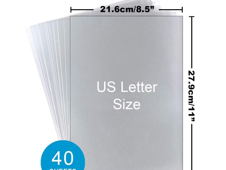 Amazon Ohp Clear Printable Transparency Film 8 5 X 11 Inches For Overhead Projectors For Laser Printers 40 Sheets Office Products