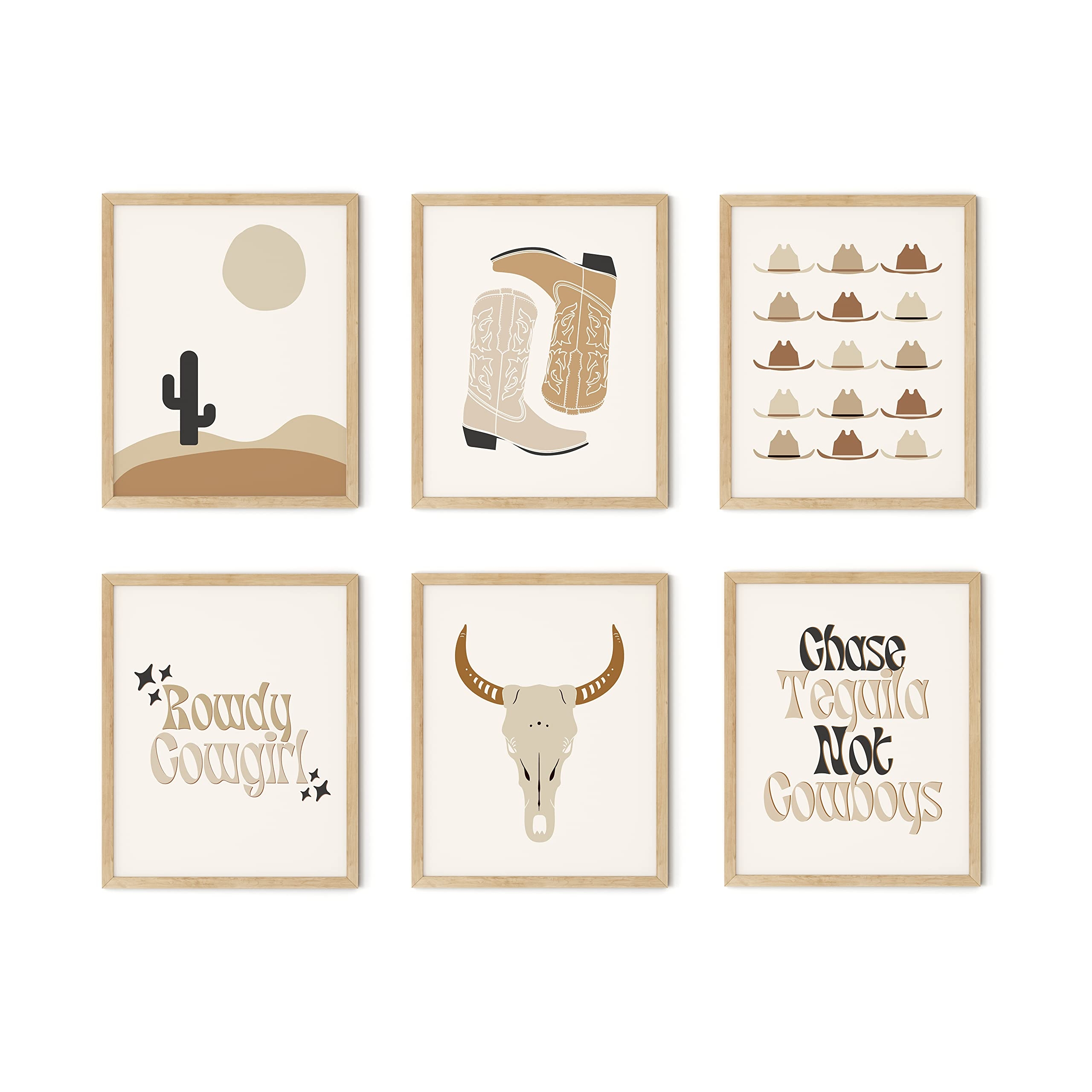 Amazon TwoDays Western Room Decor For Teen Girls Boho Wall Decor For Bedroom Cowgirl Art Prints Western Home Decorations Country Theme Posters 8 X 10 Set Of 6 Unframed Posters Prints