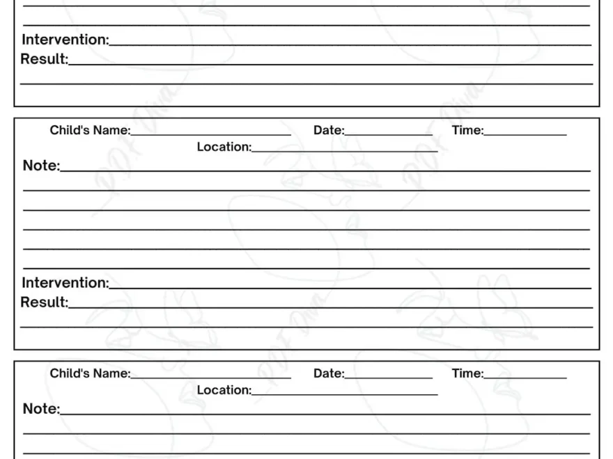 Anecdotal Records Form Anecdotal Preschool Daycare Preschool Teacher Teacher Classroom Management Prek Etsy