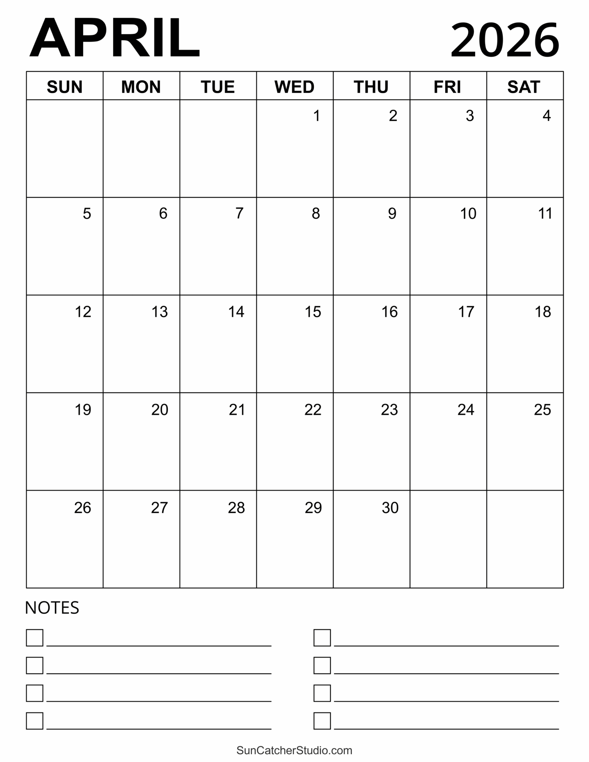 April 2026 Calendar Free Printable Free Printables Monograms Design Tools Patterns DIY Projects April 2026 Calendar Free Printable Free Printables Monograms Design Tools Patterns DIY Projects