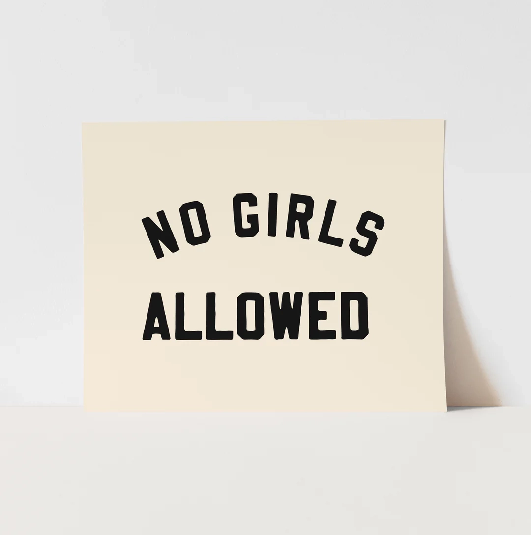 No Girls Allowed Sign Printable No Girls Allowed Sign Printable