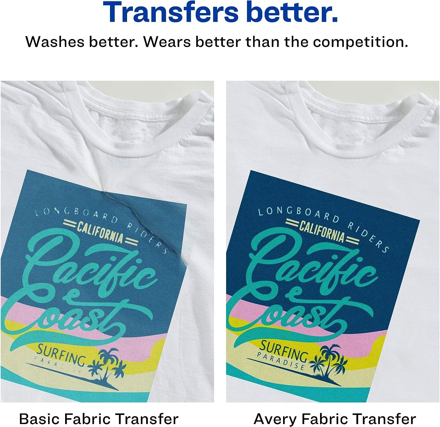 Avery Printable Stretchable Transfer Sheets
