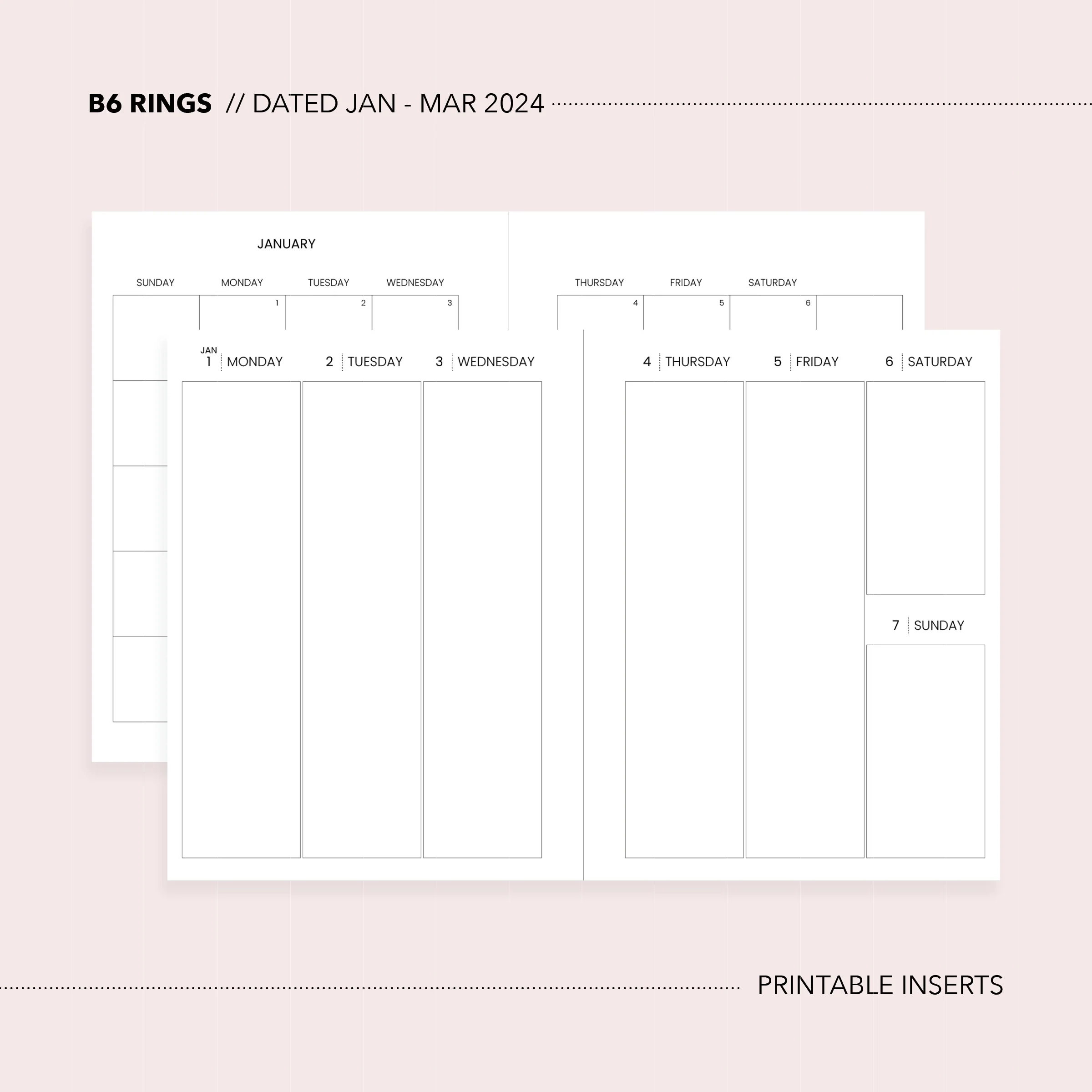 Printable Day Planner Page 6 Ring