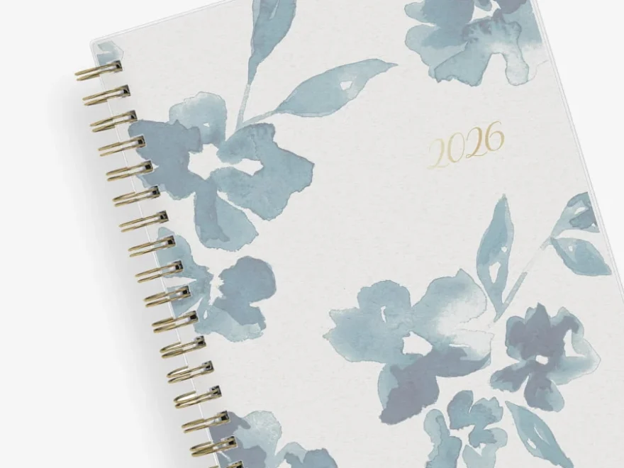 Bakah Blue 2026 Weekly Monthly 5x8 Planner Blue Sky