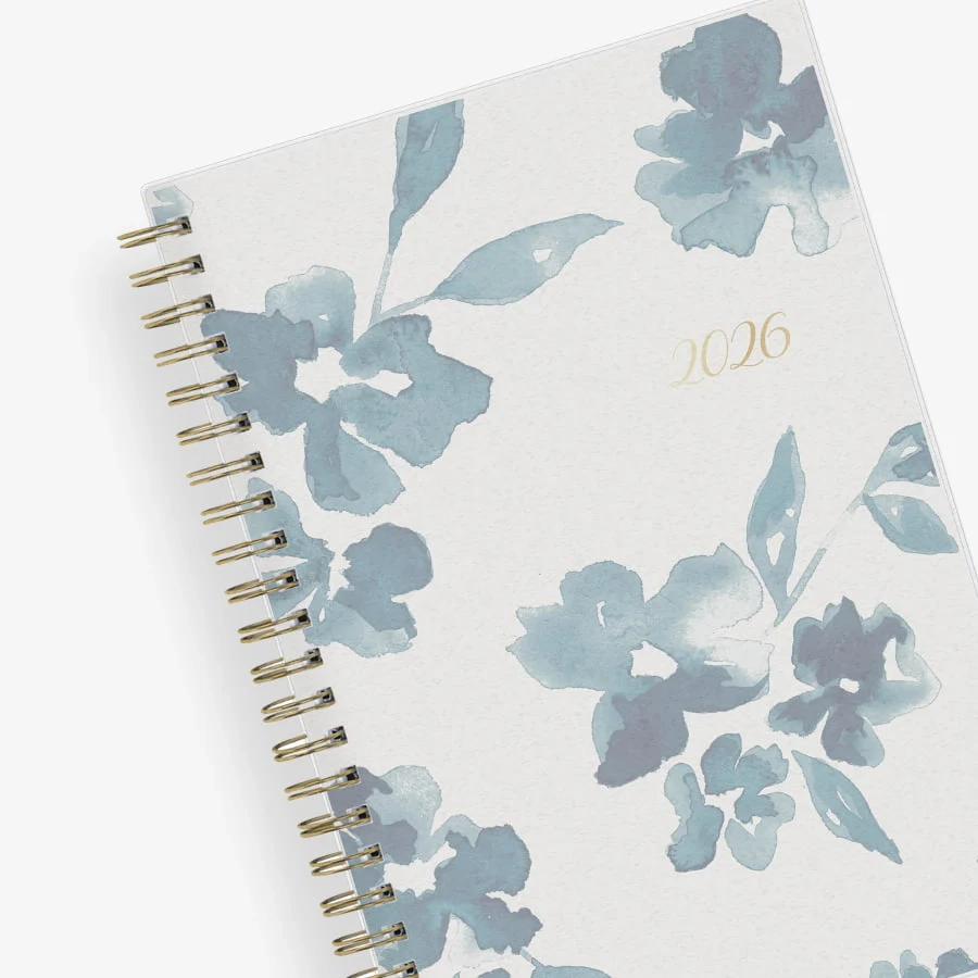 Bakah Blue 2026 Weekly Monthly 5x8 Planner Blue Sky